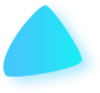 illustration of a rounded, glowing, light blue triangle.
